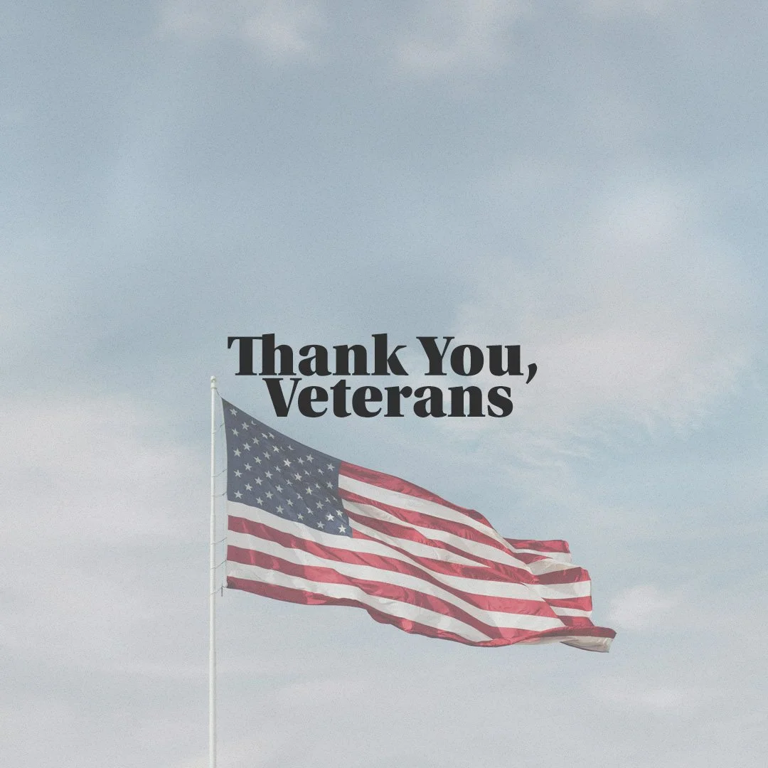 Today we honor our veterans&mdash;men and women who answered the call to serve. We thank God for your courage, sacrifice, and steadfast love for neighbor. May the Lord be your refuge and strength, and may He heal every wound seen and unseen.
&ldquo;G