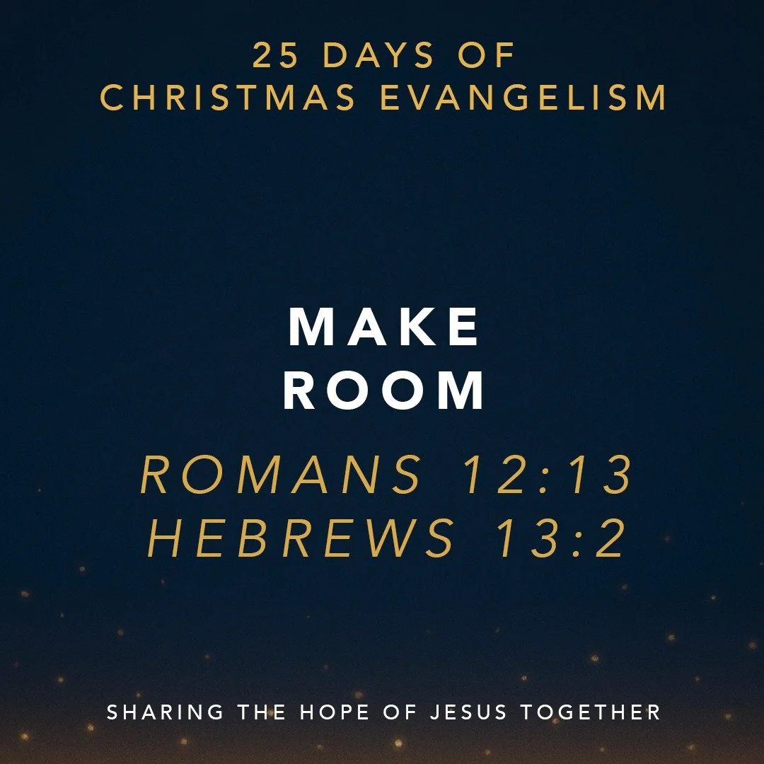 Hospitality is holy. 🏡 Romans 12:13 tells us to &ldquo;seek to show hospitality.&rdquo; This week, consider inviting someone over&mdash;maybe a neighbor, a new face at church, or someone who might be alone for the holidays. Your table can become a p