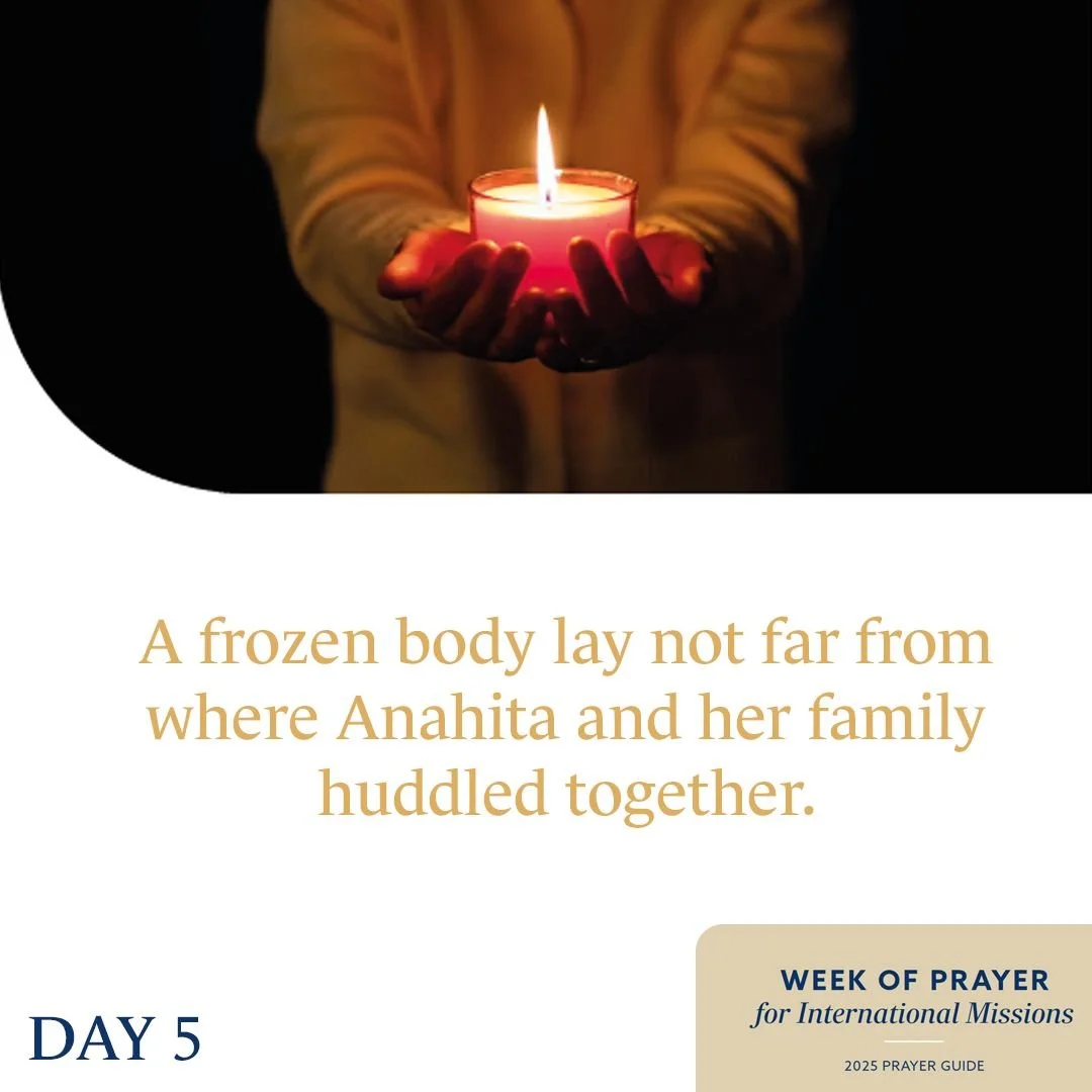 DAY 5 &ndash; PRAY FOR REFUGEES IN EUROPE 🌍🕯️

Anahita and her family survived a dangerous, years-long journey from Central Asia to Europe. In the midst of grief, culture shock, and depression, she met missionaries Nawid and Freshta Aziz. Through a