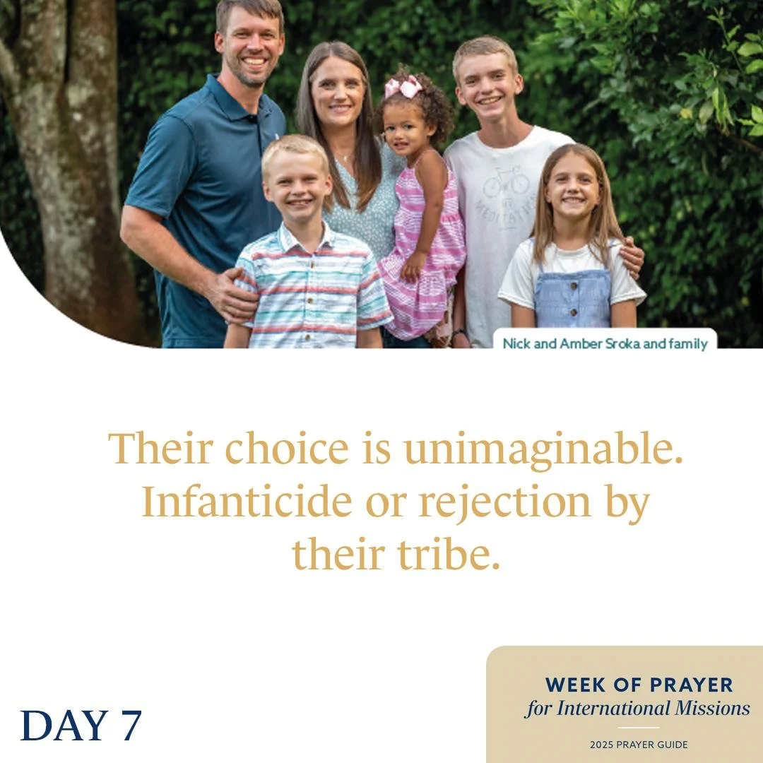 DAY 7 &ndash; PRAY FOR BRAZIL &amp; INDIGENOUS FAMILIES 🇧🇷

Some Indigenous families in Brazil face a heartbreaking choice: obey tribal traditions of infanticide or leave everything behind to protect their babies with disabilities. Nick and Amber S