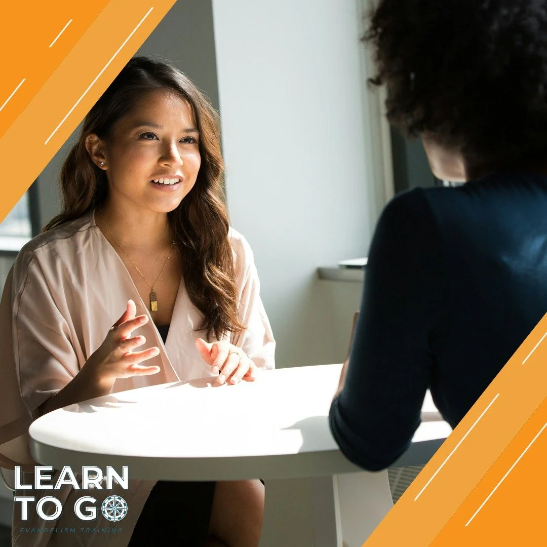 Is talking to others about Jesus easy or difficult?

Be honest&mdash;easy, difficult, or &ldquo;depends on the person&rdquo;? Tell us why in the comments.

No matter where you&rsquo;re starting, you&rsquo;re not alone. Come to Learn to Go this Sunday