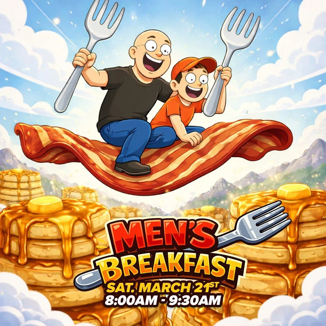 MEN&rsquo;S BREAKFAST 🥞☕️

📅 Saturday, March 21 | ⏰ 8:00&ndash;9:30 AM

Calling all men&mdash;dads, uncles, grandfathers, mentors, and single men too! Come enjoy a great breakfast, meet other guys from Calvary, and be encouraged as we grow together