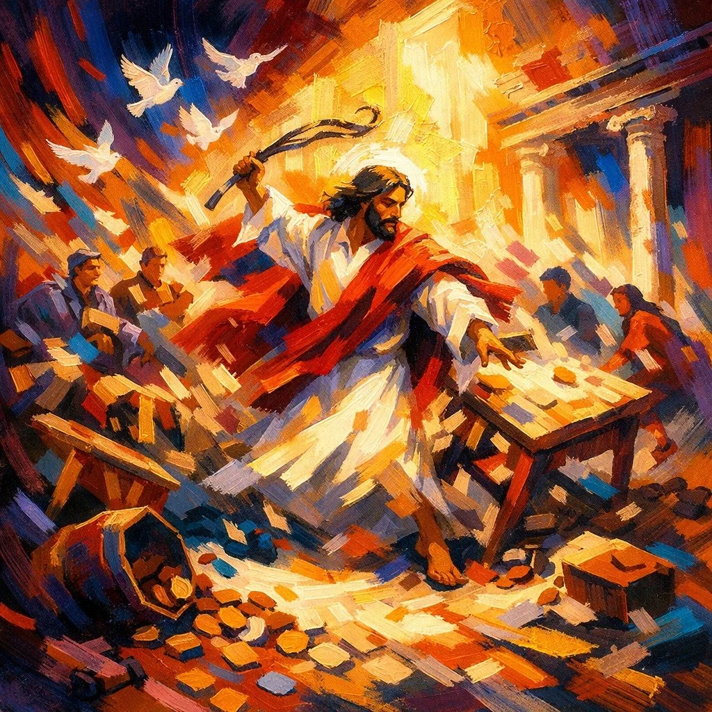 MONDAY, MARCH 30 &mdash; JESUS CLEANSES THE TEMPLE
�On Monday of Passion Week, Jesus entered the temple and drove out those who were misusing a place meant for prayer and worship. What was meant to honor God had been turned into something else, and J