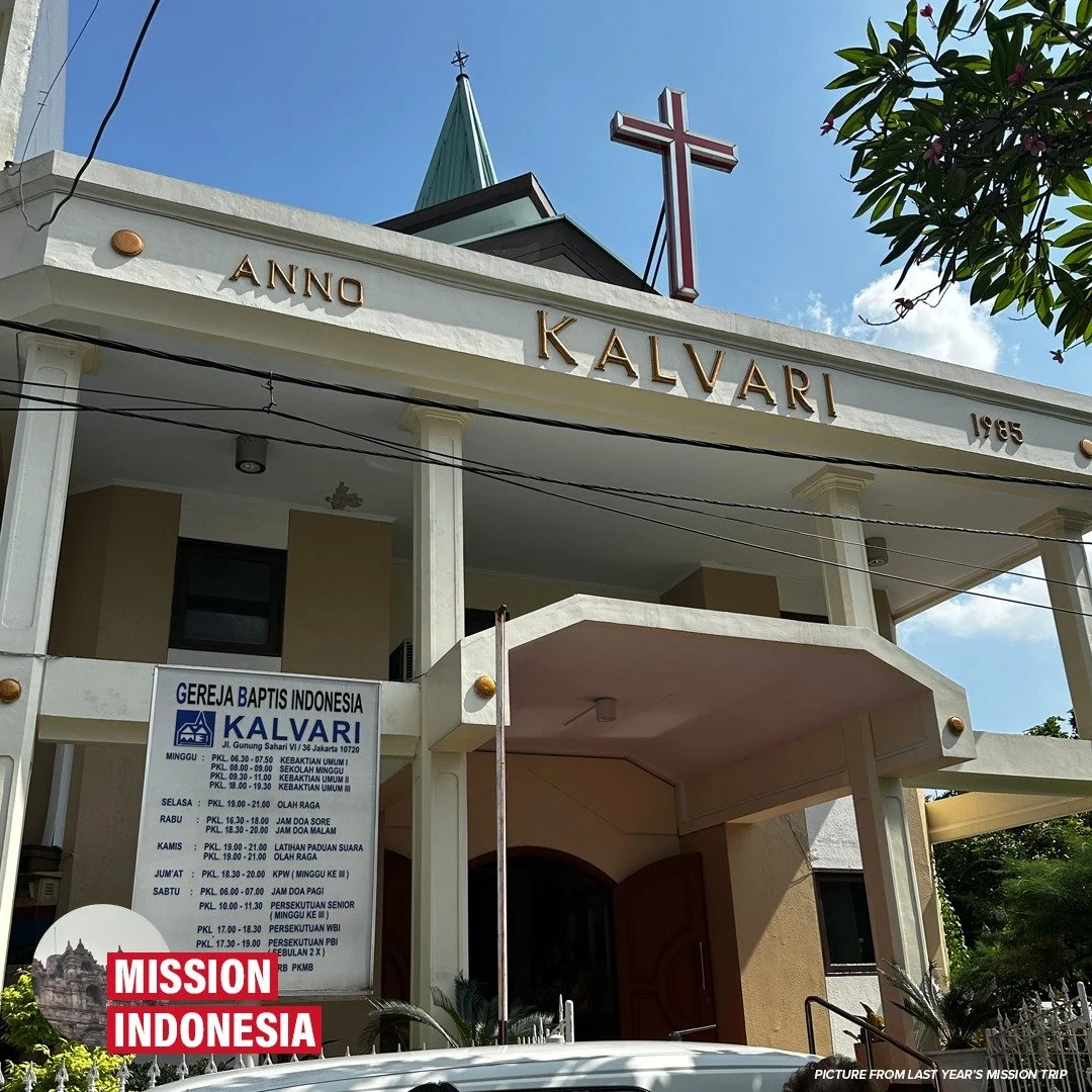 Mission Indonesia Prayer Prompt:
Pray that today would be a wonderful time of worship with fellow believers in Jakarta. Pray for safety as the team drives to Cirebon today.