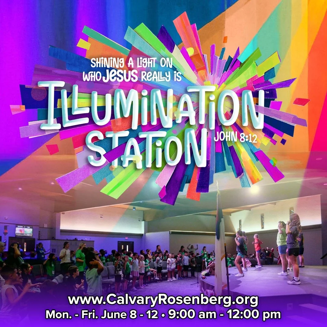 VBS is almost here, and we can&rsquo;t wait! ☀️✨

This year at Illumination Station, kids will discover what it means to follow Jesus, the Light of the World.

&ldquo;Jesus spoke to them again: I am the light of the world. Anyone who follows me will 