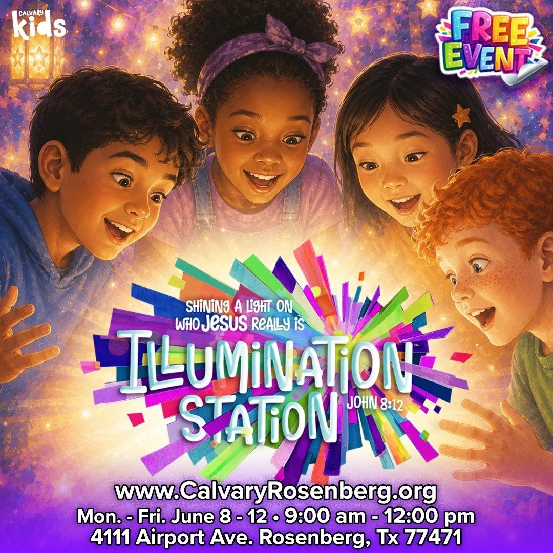 Jesus said, &ldquo;I am the light of the world.&rdquo; John 8:12 ✨

At this year&rsquo;s VBS, kids will learn that Jesus is God&rsquo;s promised Son, perfect Son, powerful Son, proven Son, and God&rsquo;s plan for forgiveness.

We would love for your