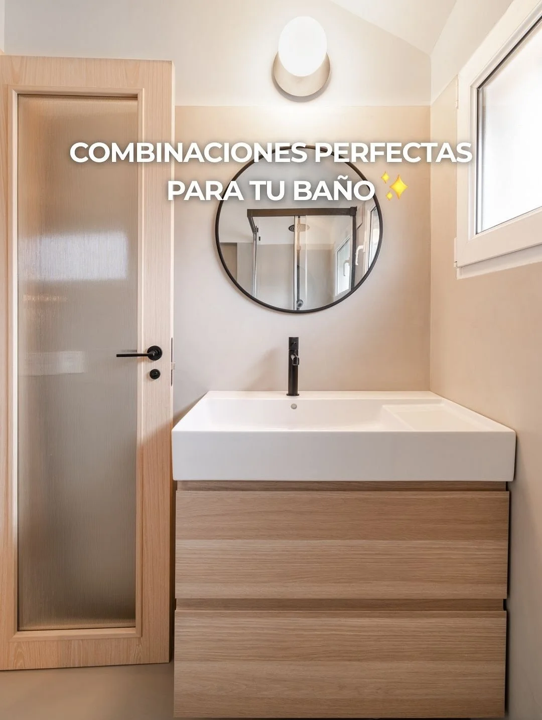 Un ba&ntilde;o no es solo un lugar de paso: es el espacio donde empieza y termina tu d&iacute;a.
Por eso, los colores y materiales que elijas aqu&iacute; tienen m&aacute;s poder del que imaginas✨

Aqu&iacute; tienes combinaciones perfectas para tu ba