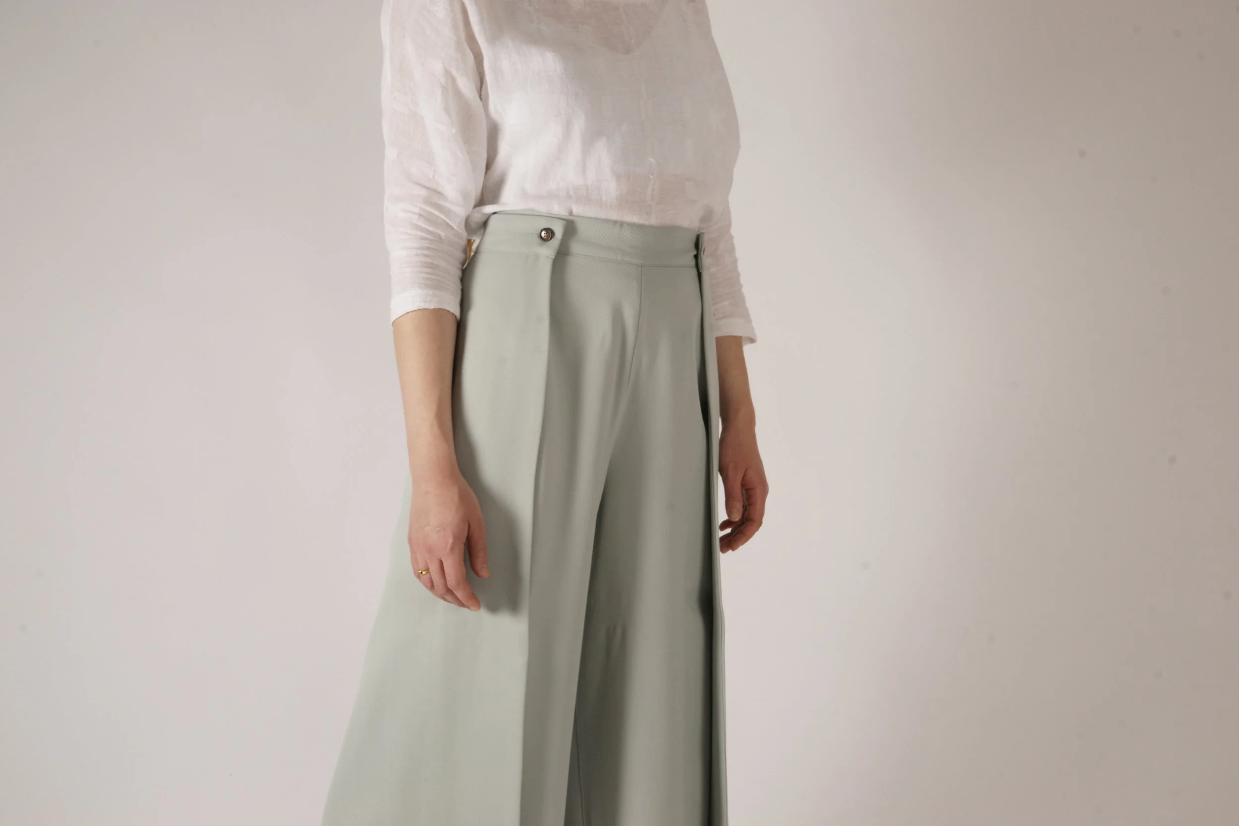 Detail Pareo-Pants 100% wool