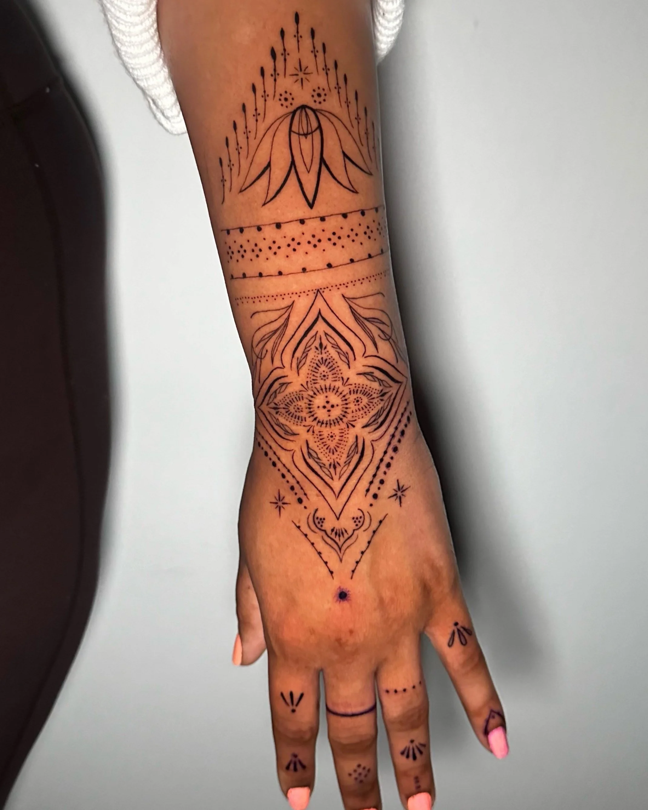 Ornamental designs with flow, detail, and composition. These pieces are bold, refined, and created to enhance the body's natural structure.