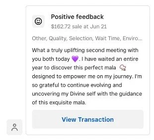 review, testimonial, mala