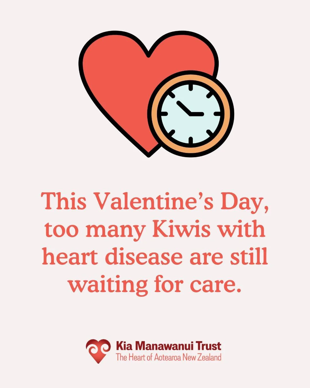 Half of all NZ heart attack patients aren't being seen fast enough. When every minute counts, delays can be deadly.

Our report reveals Māori and Pacific patients are even less likely to receive timely treatment following a heart attack.

❤️ We're fi