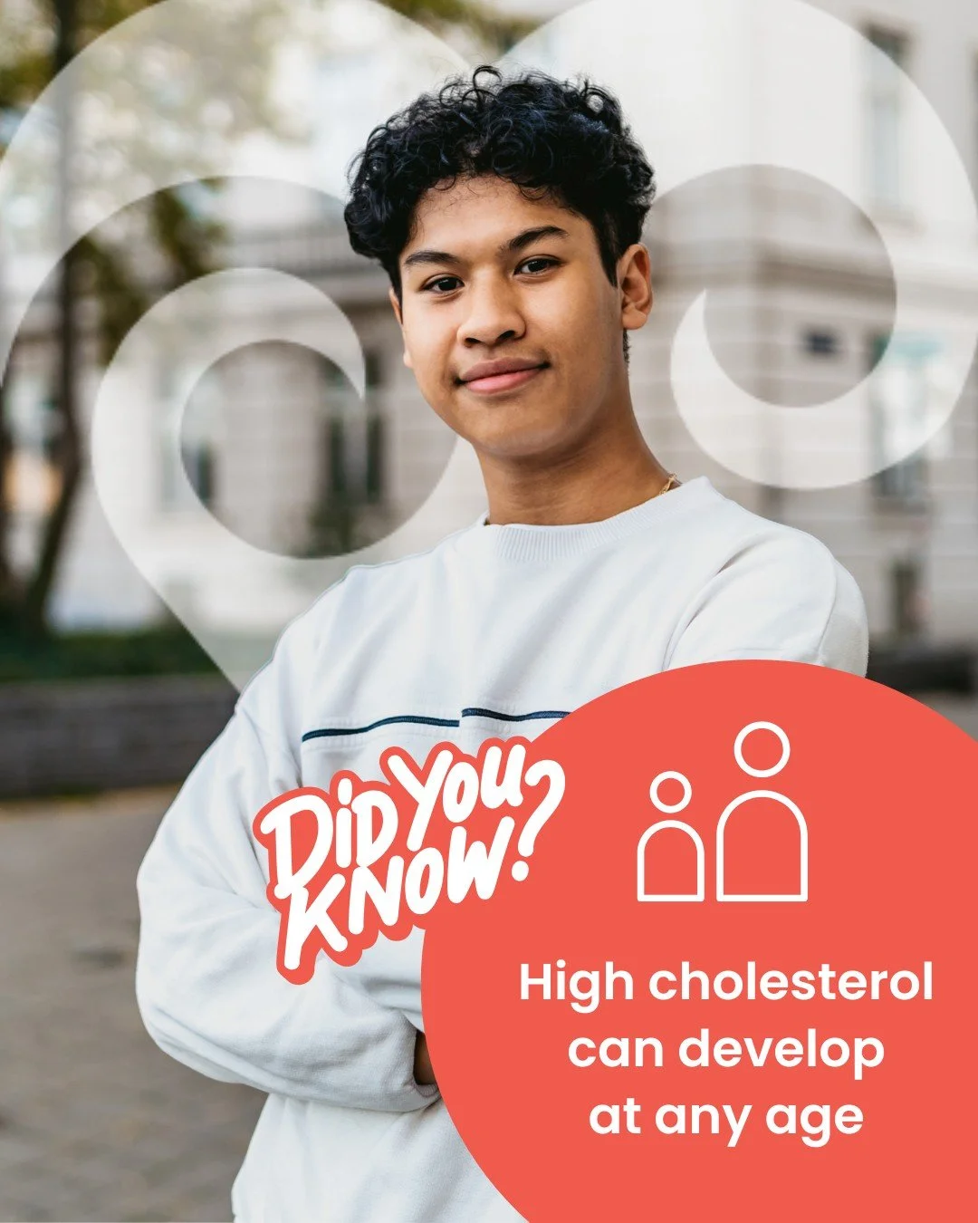 Too young to get a cholesterol check? Think again.

High cholesterol can affect anyone at any age, and it often has no symptoms. Cholesterol damage builds silently over time, accumulating in your arteries raising your risk of heart attack and heart d