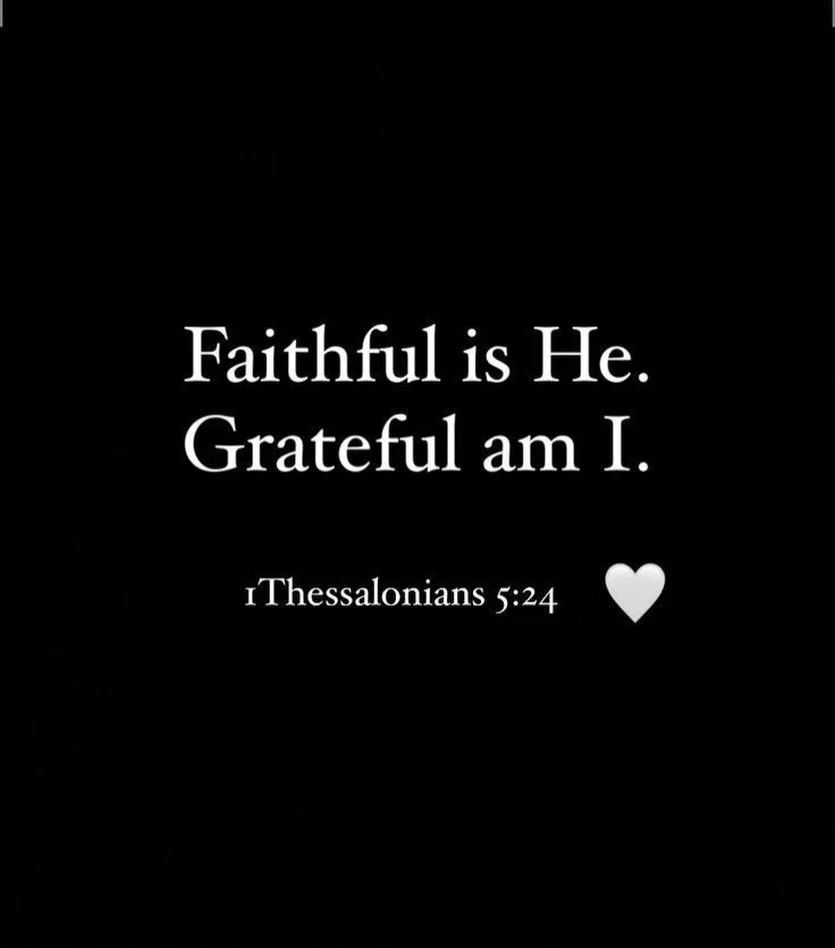 Good morning☀️🙌🫶&bull;&rdquo;The one who calls you is faithful, and he will do it.&rdquo; 1 Thessalonians‬ ‭5‬:‭24‬ ‭(NIV‬‬) 
#joyleanne #dailyjoy #dailyinspiration #hesfaithful #imgrateful