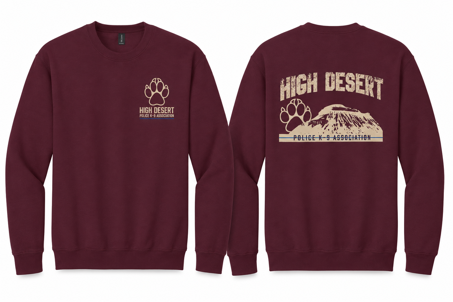 High Desert Police K9 Crewneck Sweatshirt