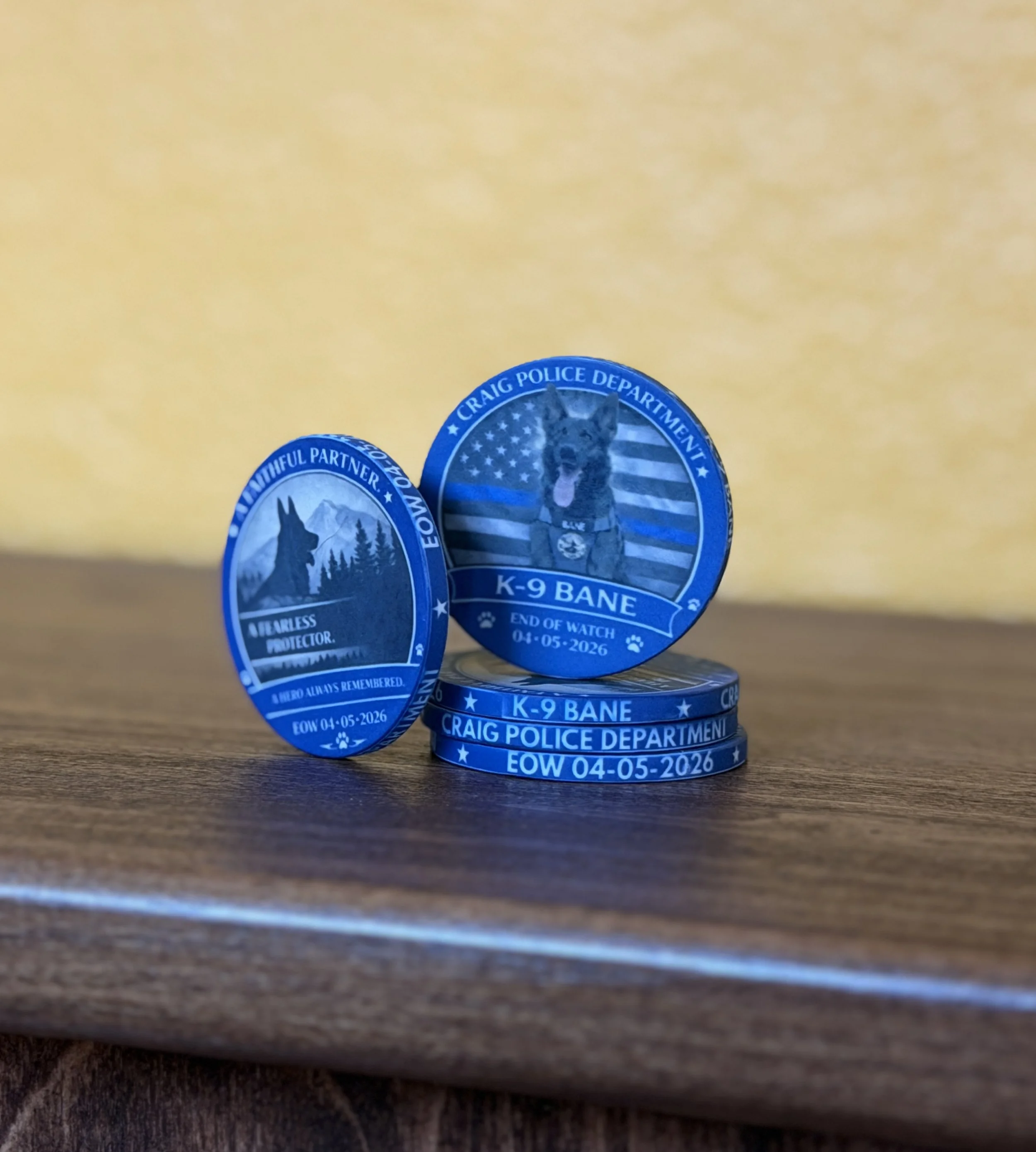 K9 Bane EOW Challenge Coin