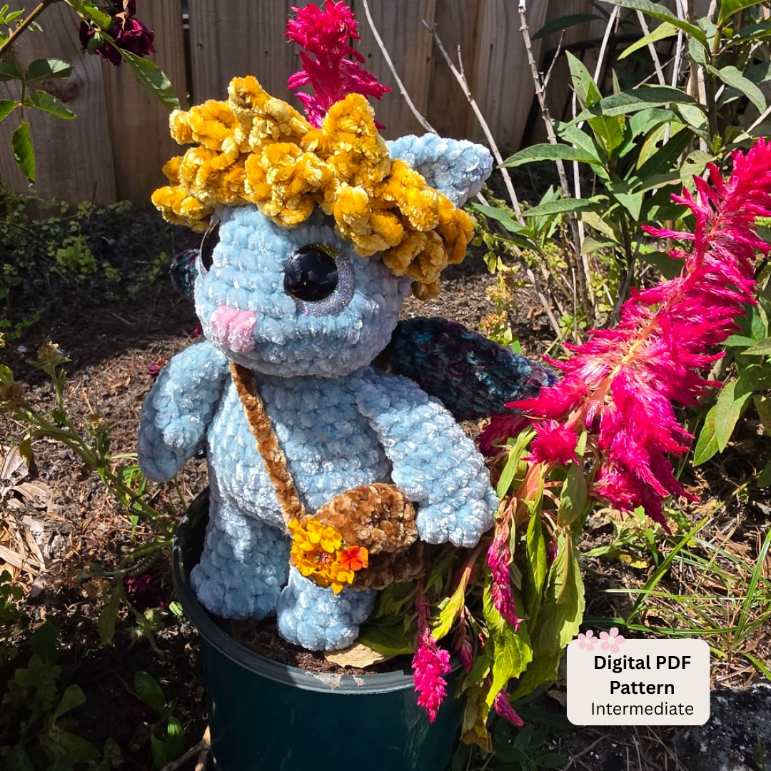 Flora the Sunflower Fairy Cat Pattern (Digital Download)