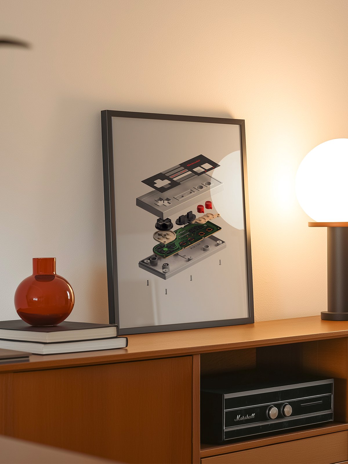 Nes Controller - Framed Vertical 15.jpg
