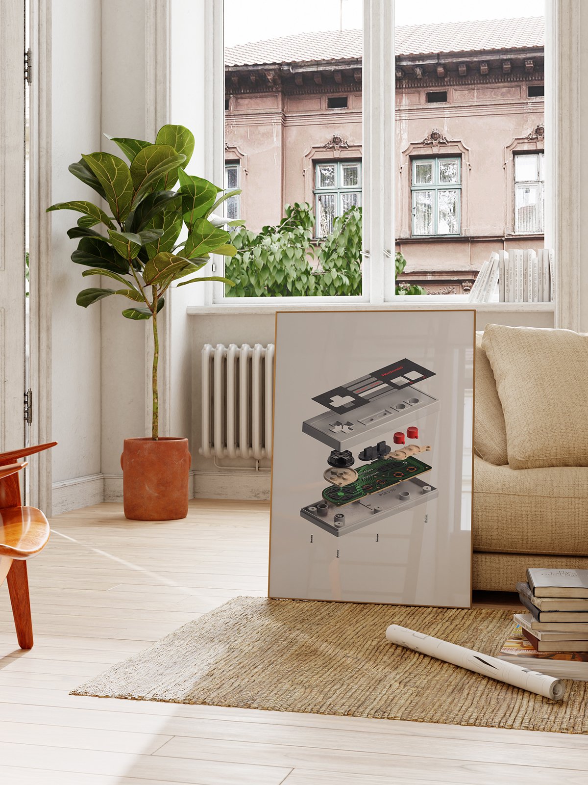 Nes Controller - Framed Vertical 11.jpg
