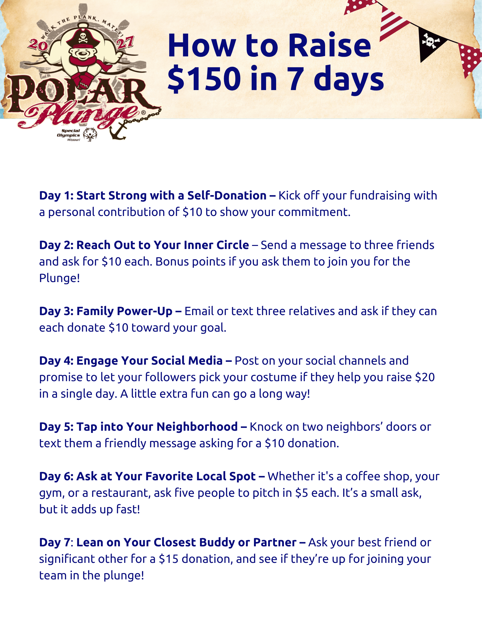 How to Raise $150 in 7 Days