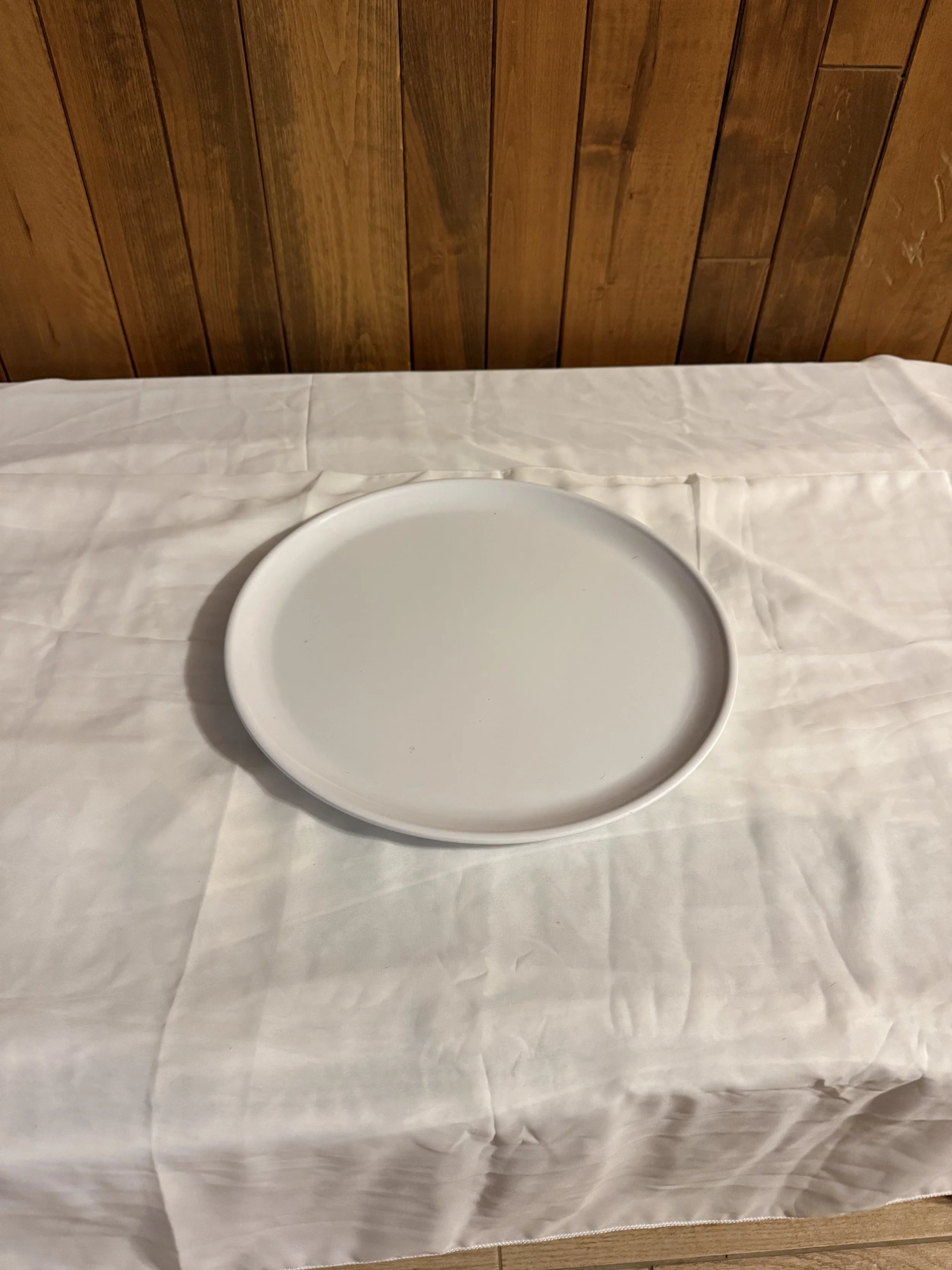 White platter (14")