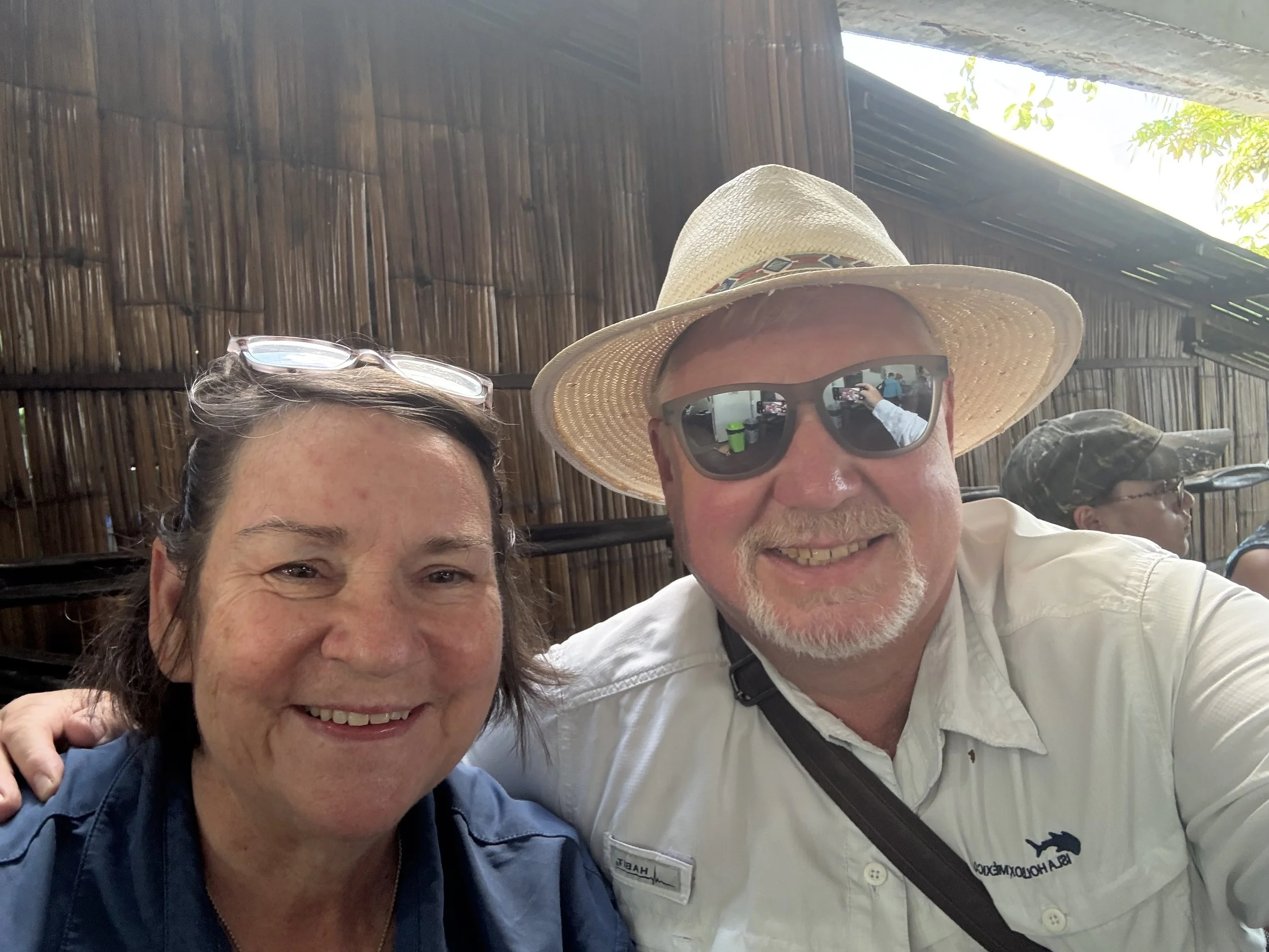 Waiting for our boat.