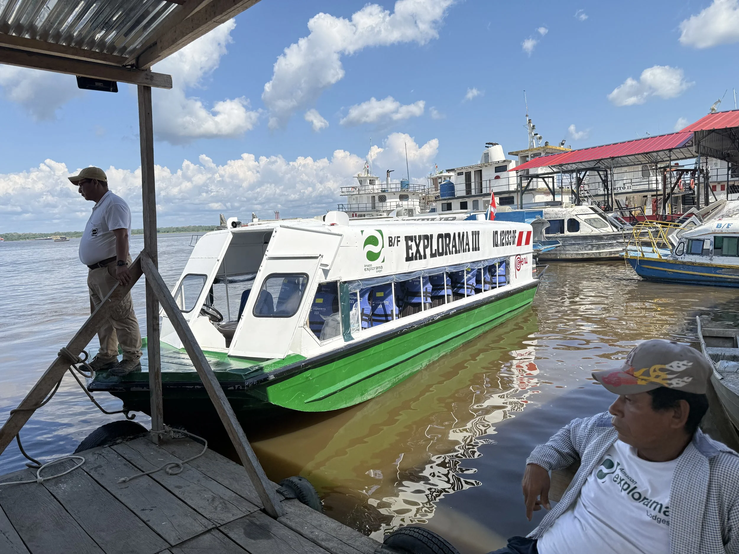 Our transportation on the Amazon River.