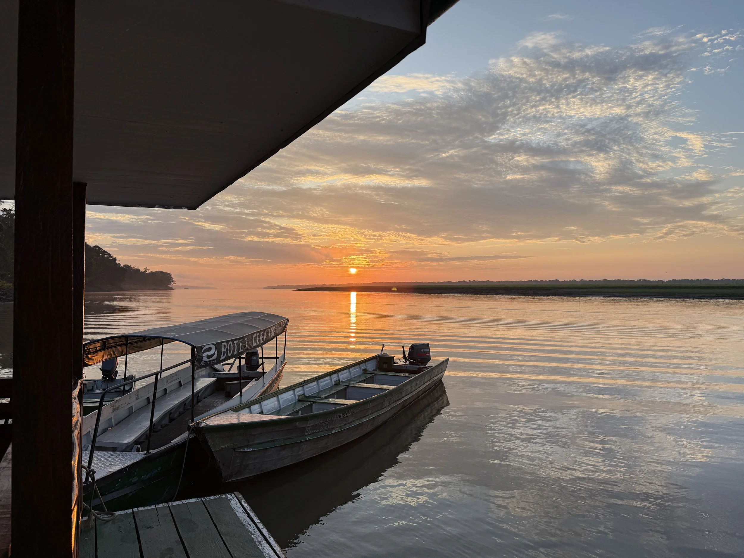 Sunrise on the Amazon River