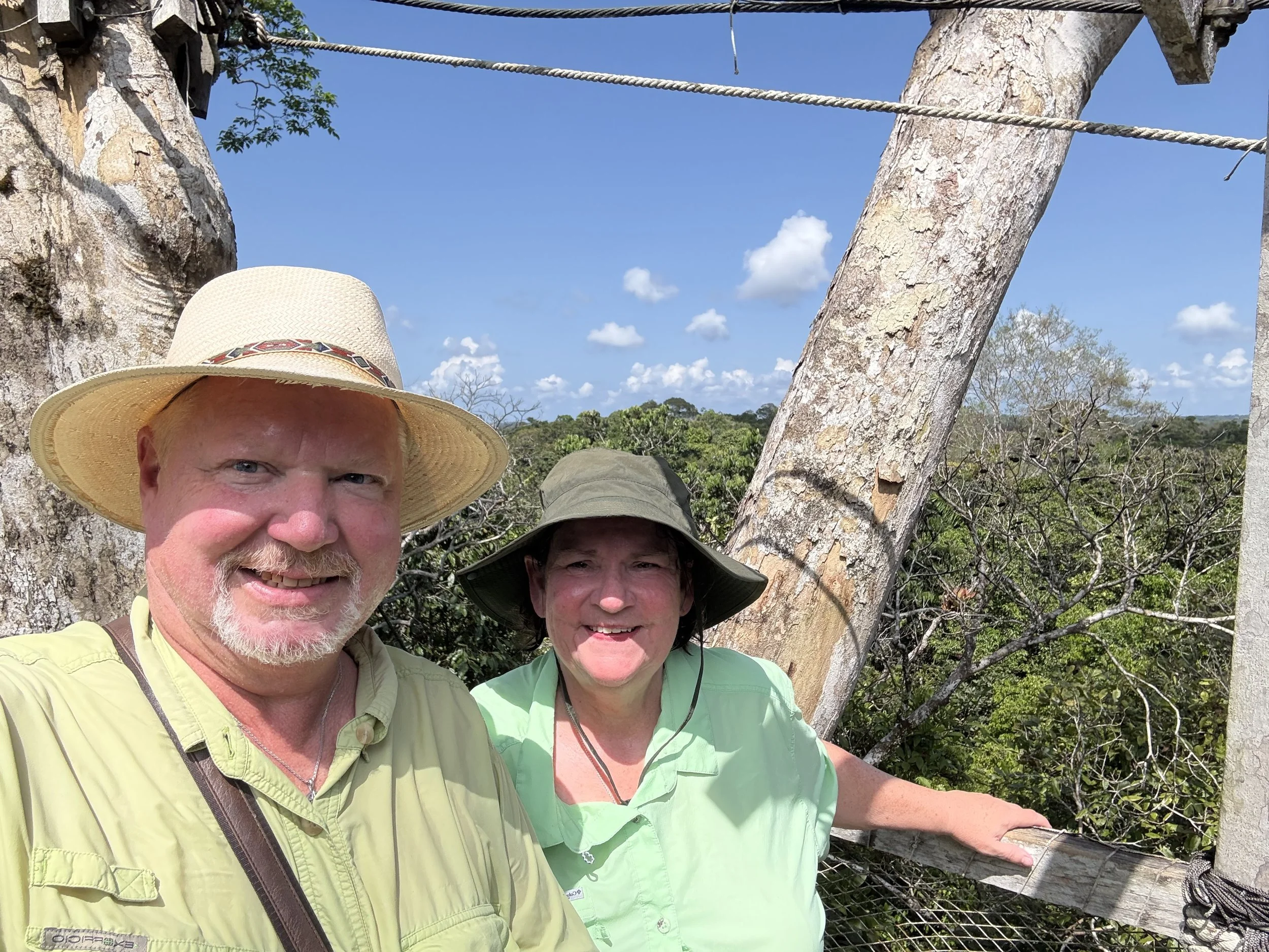 We made it across the first walkway!