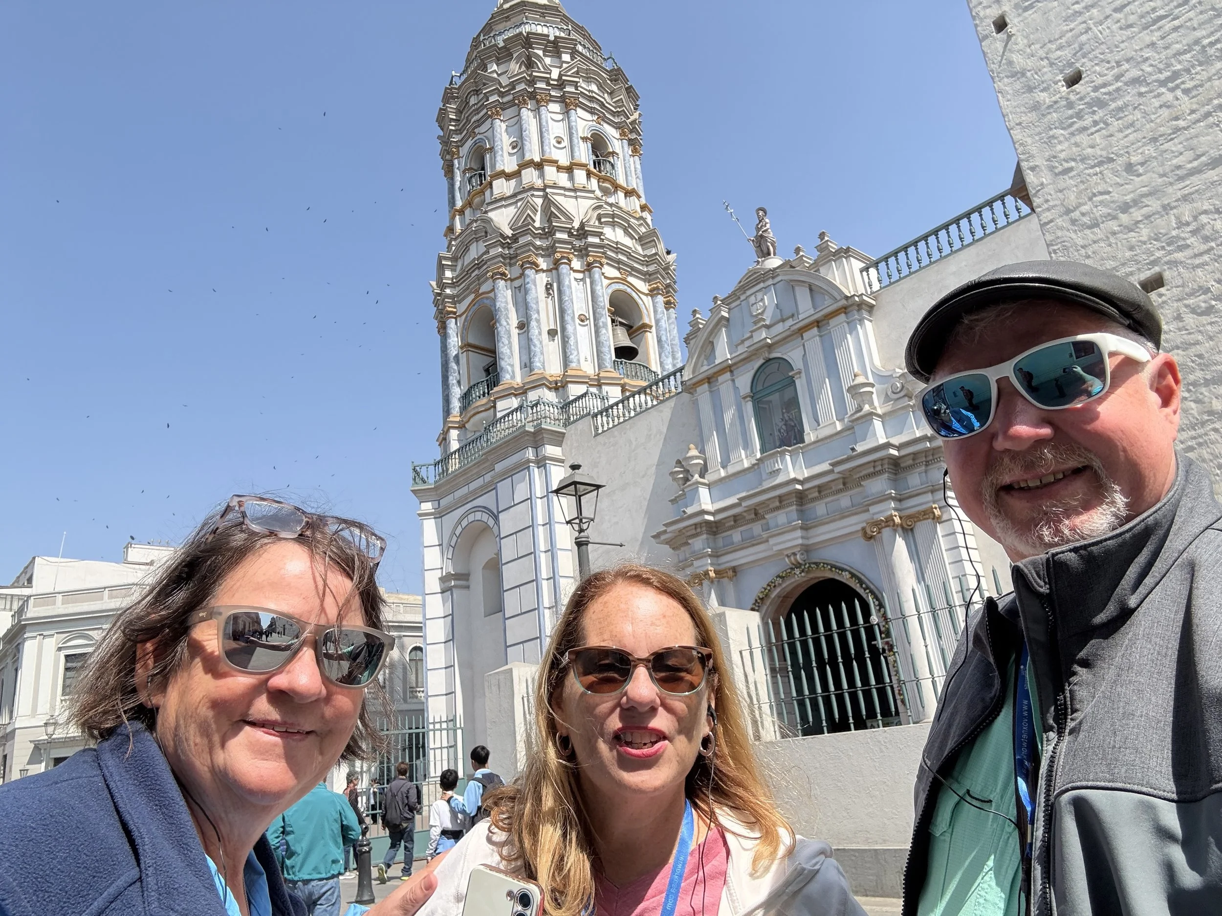 In front of the Catherdral.