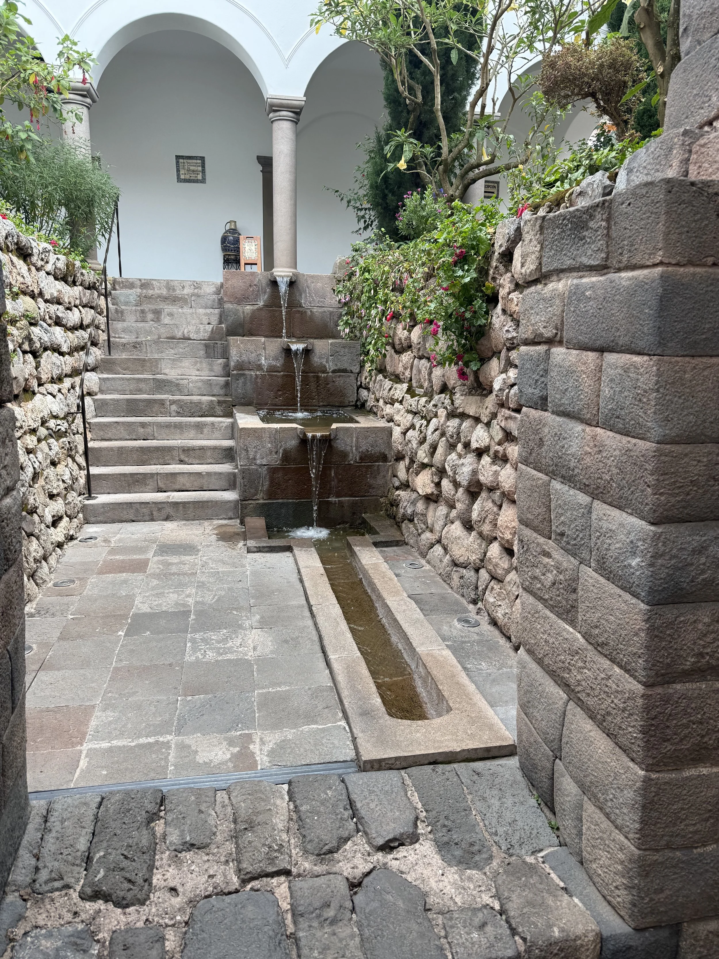 Inca style aqueducts