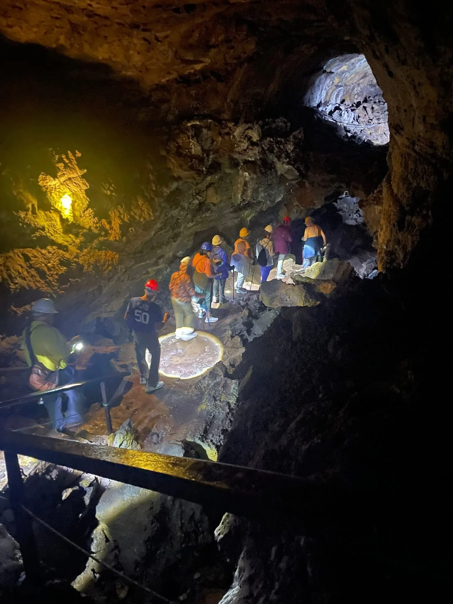 Walking through the lava tube