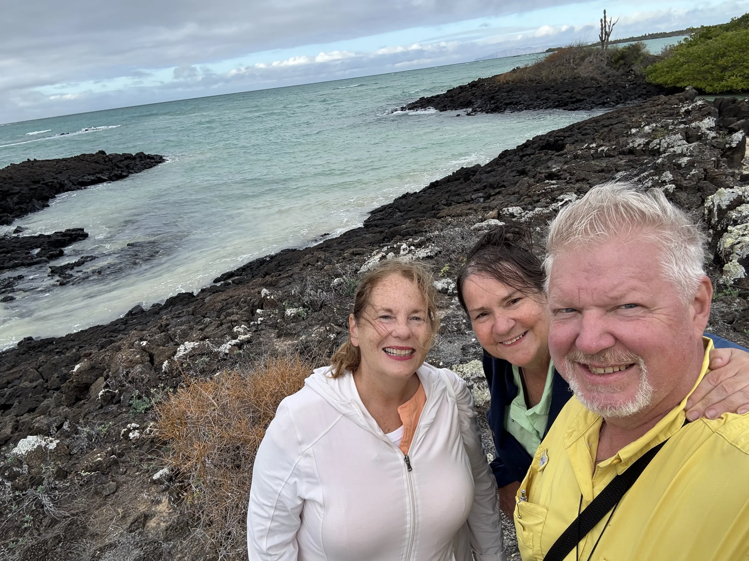 Amy, Sandy and myself at the rocky beach.