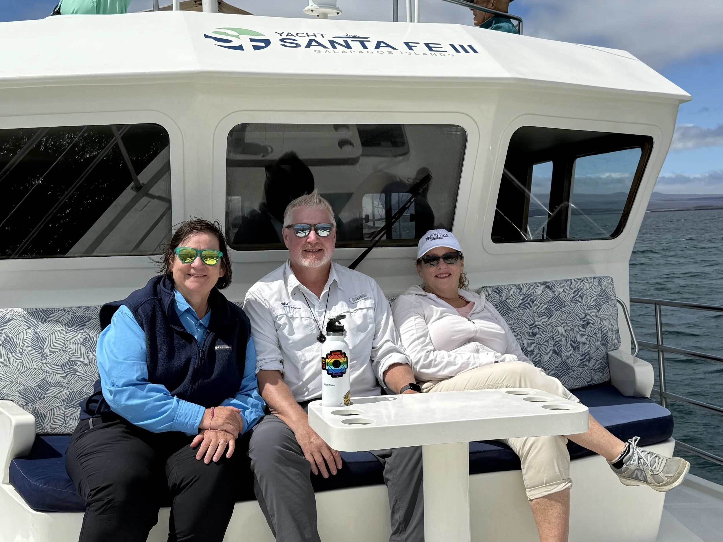 Sandy, myself and Amy enjoying the boat ride.
