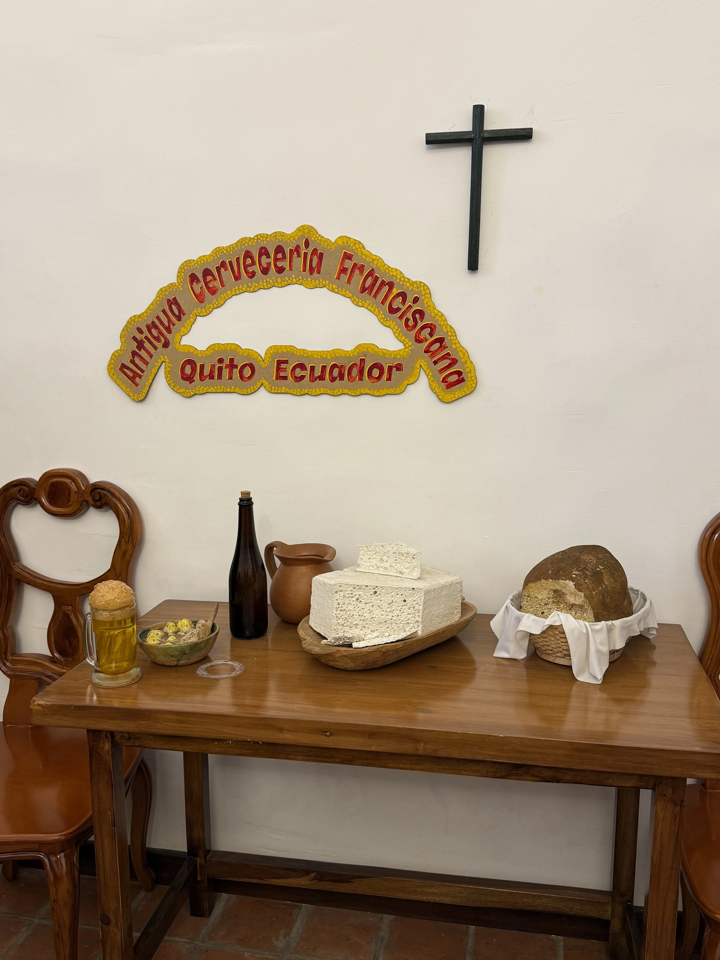 Monks typical diet: Bread Beer and cheese