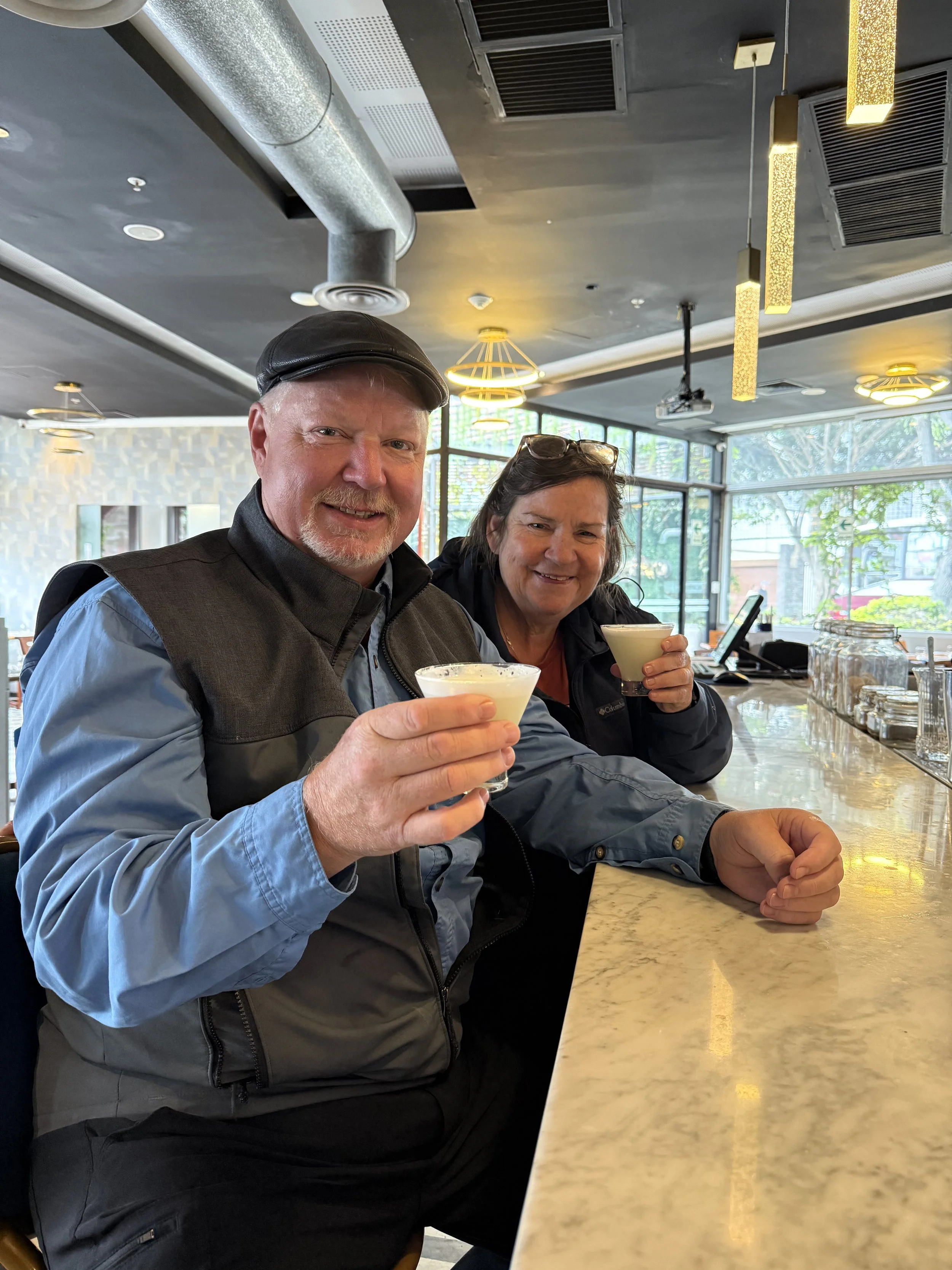 Our first Pisco Sours!