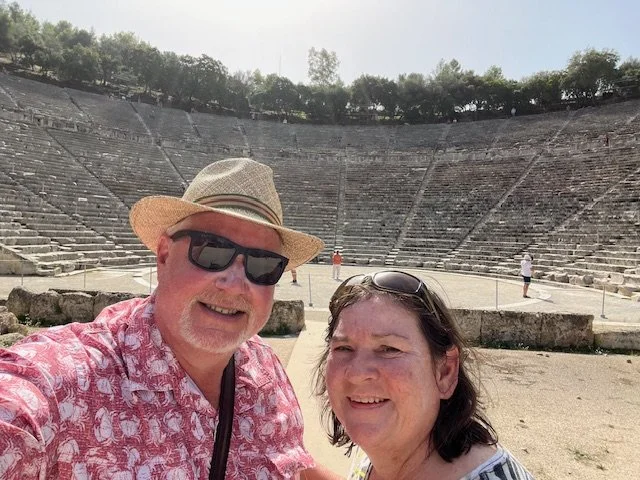 sandy and myself at theater
