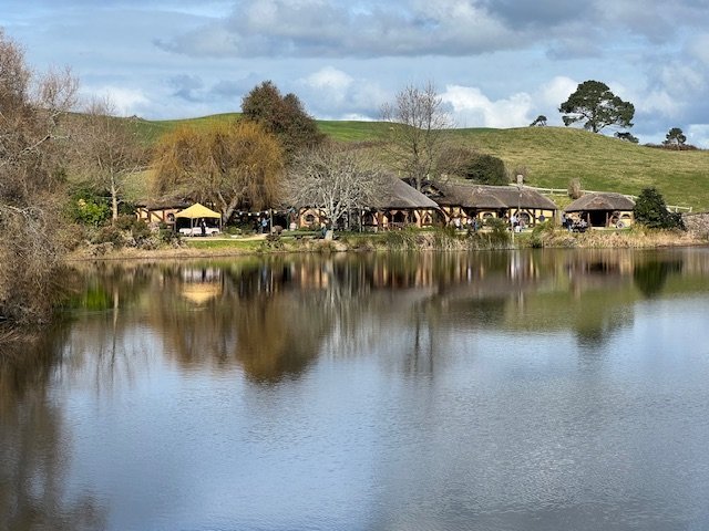 Green Dragon Inn from across the lake
