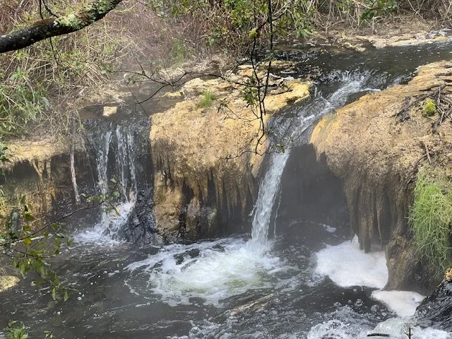 Hot water fall