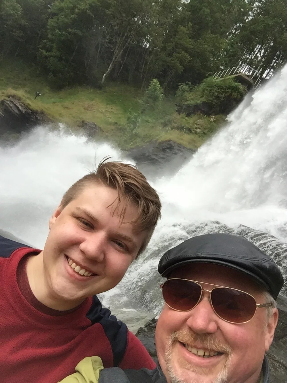 Wendell and myself at the falls.