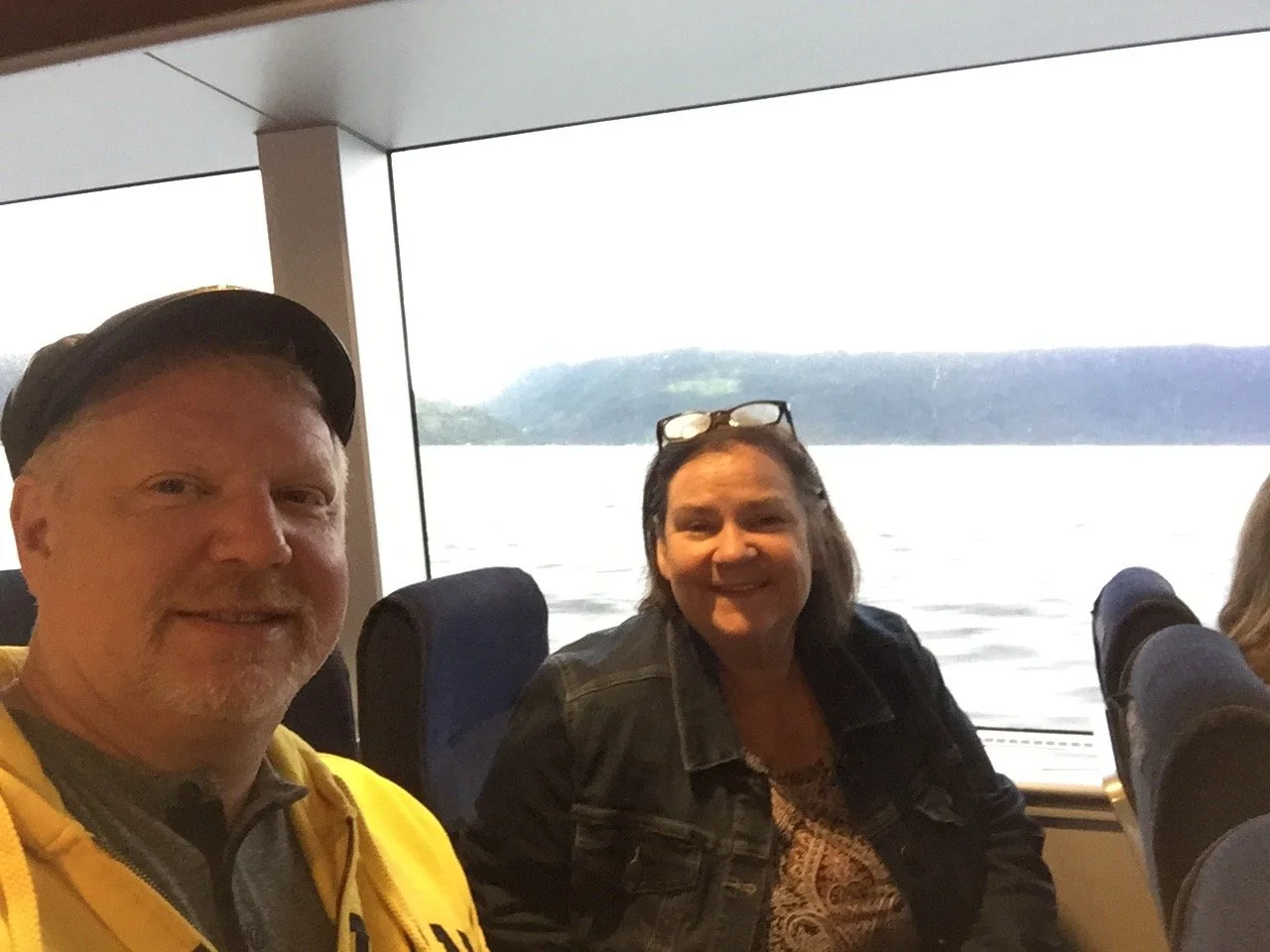 Ma and Sandy on Ferry