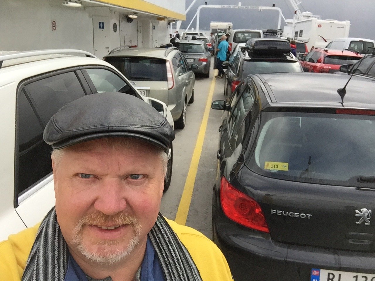 parking the car on the ferry