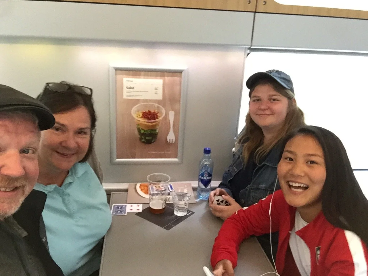 Playing cards with Pearl and Grace