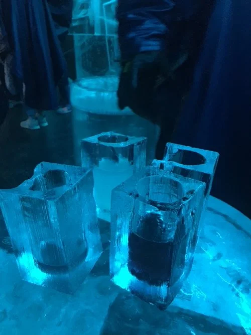 Glasses our drinks were served in.