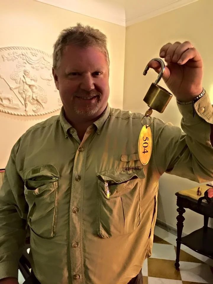 The Key to open the lock on our door.