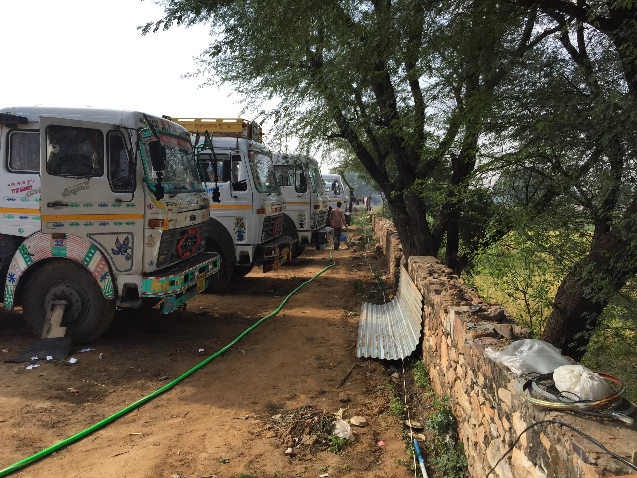 All the busses that stopped for Thandia