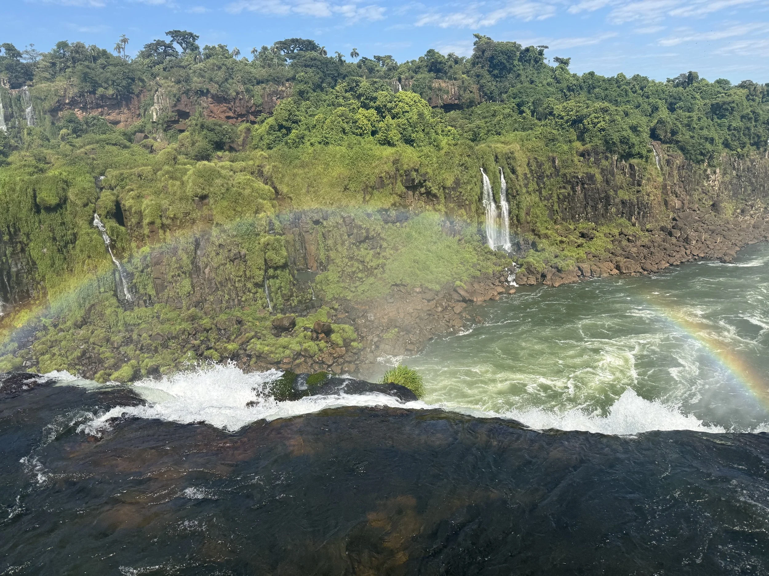 Rainbow in the mist.