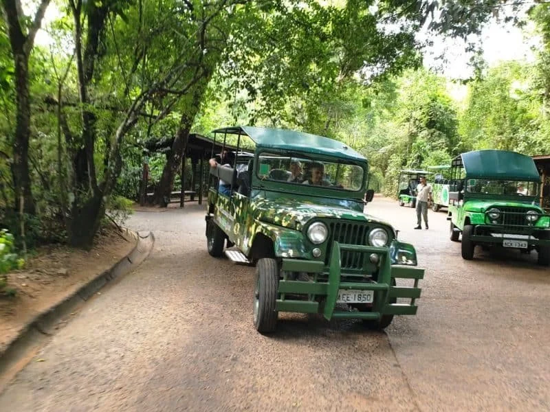 Transfer to Jeep for steep hills.