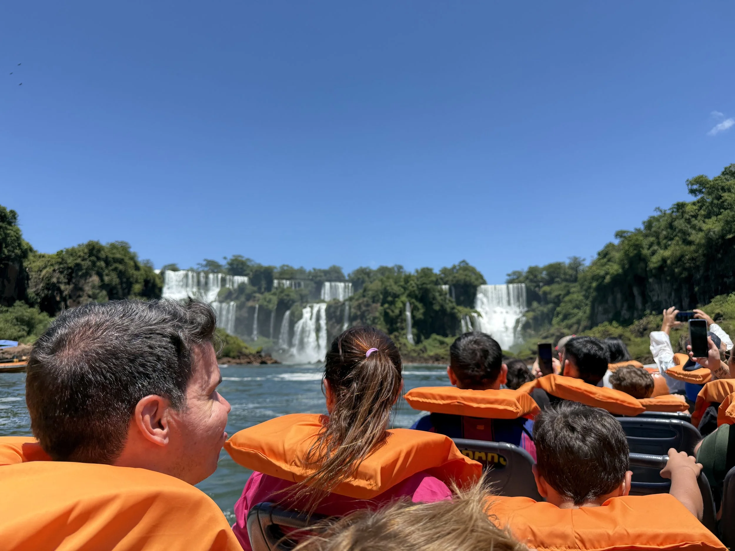 First views of the falls from the boat.
