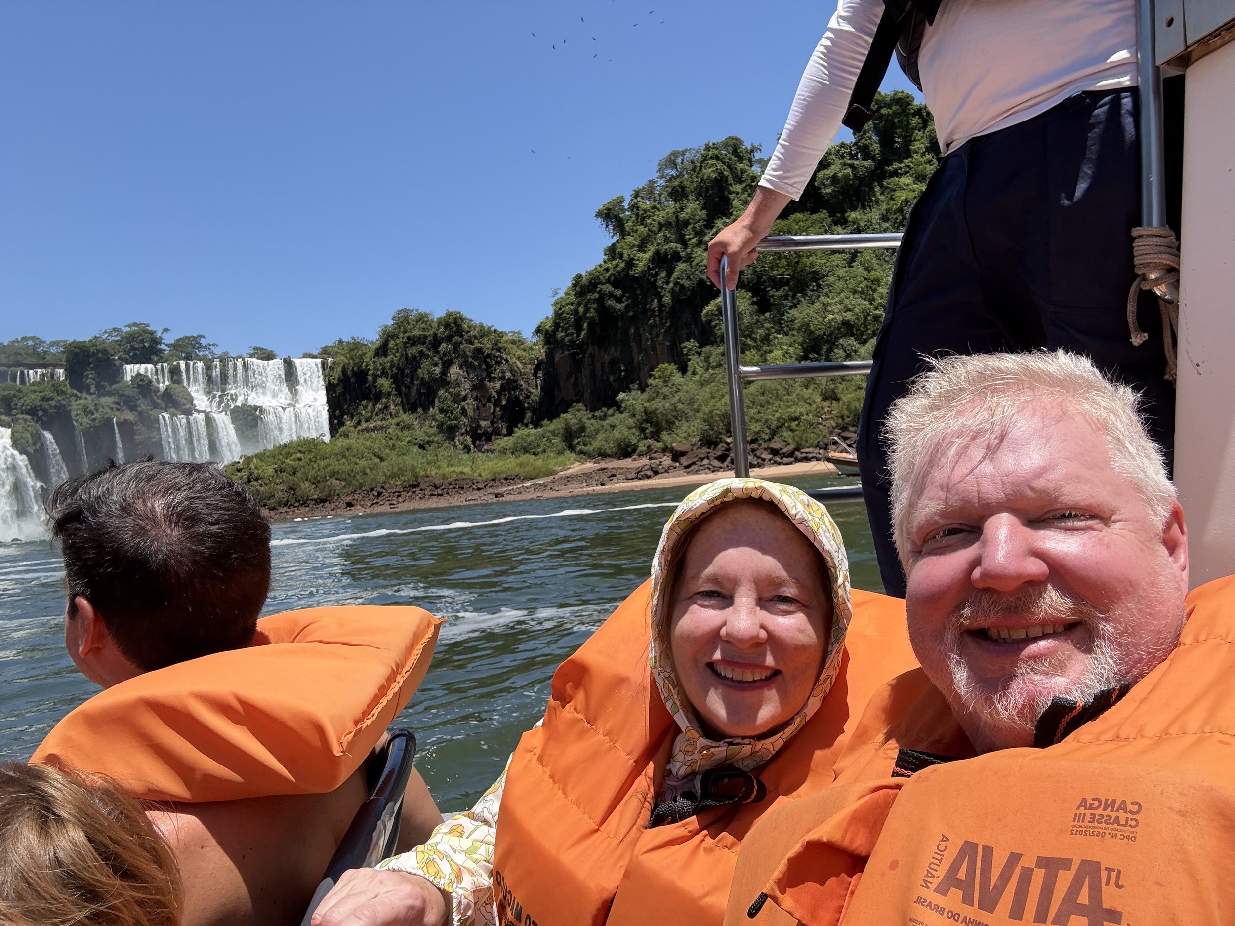Amy with her new Eddie Bauer raincoat.