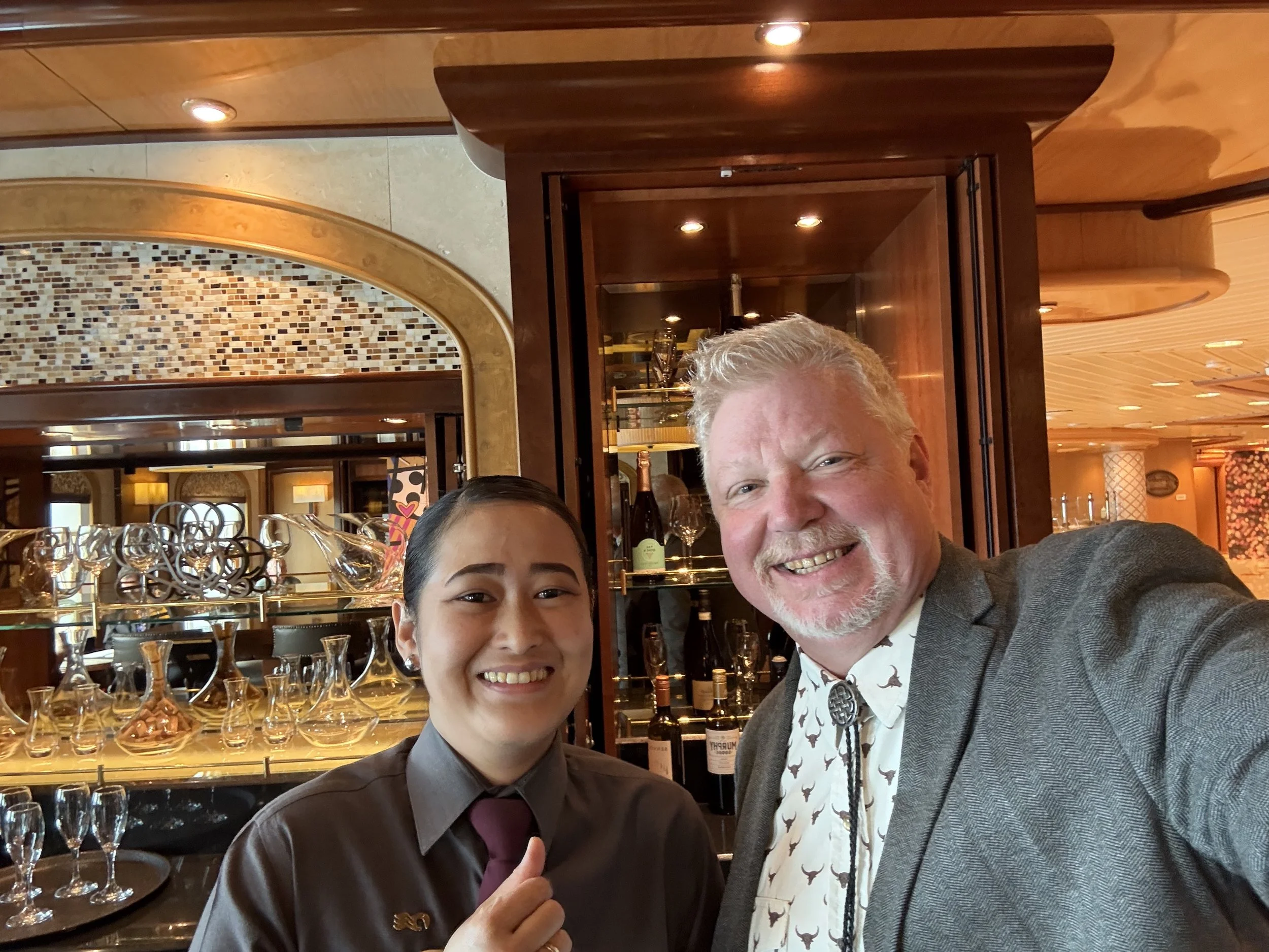 Karen, our wine stewart